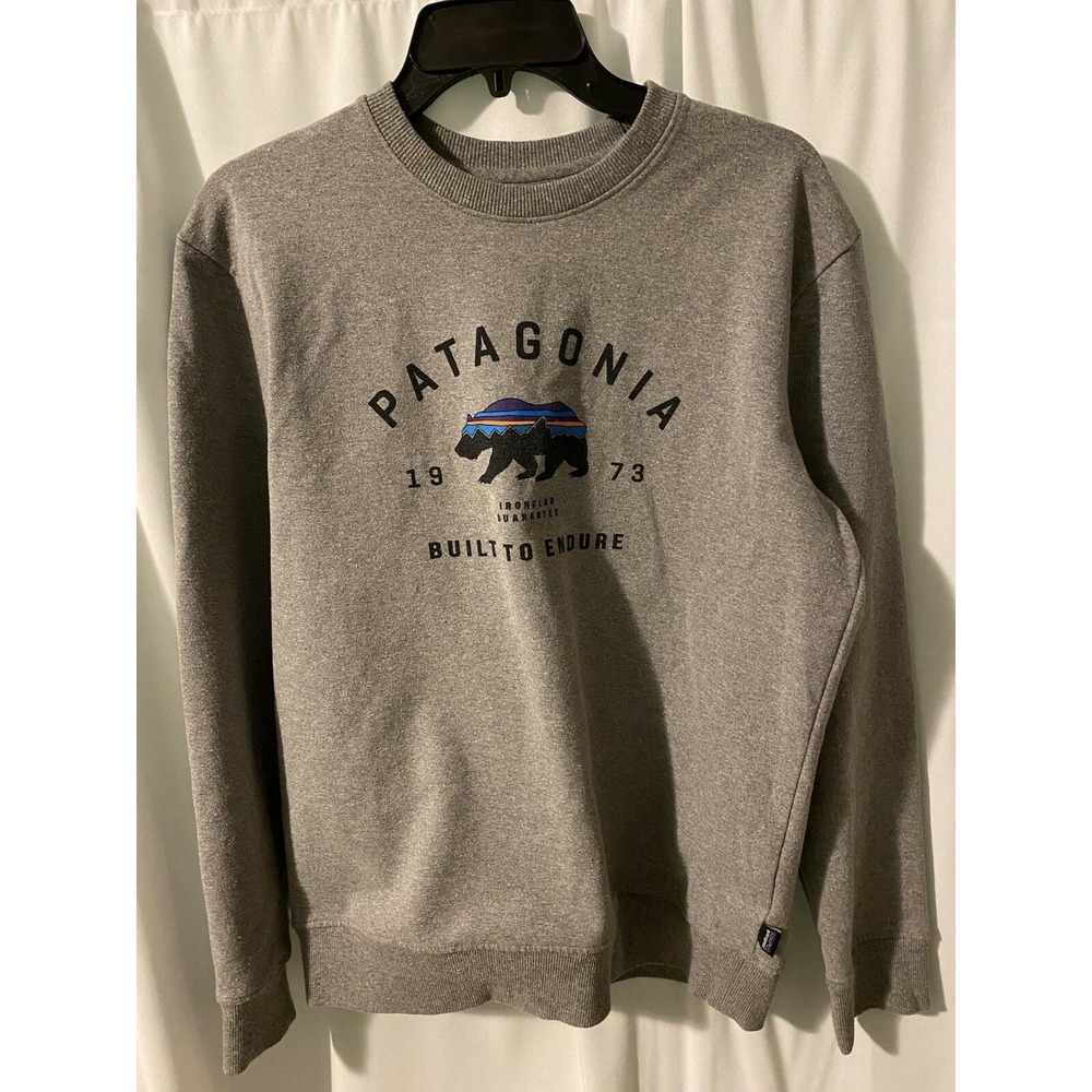 Patagonia Arched Fitz Roy Bear Uprisal Crew Sweatshirt Mens‎ Small